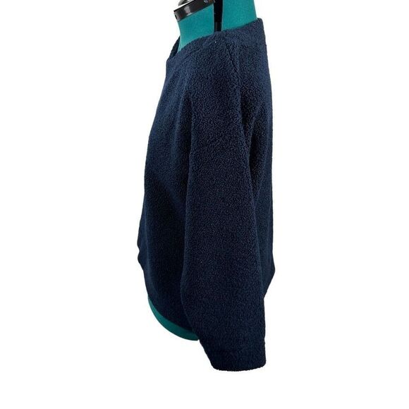 J. Crew Navy Boucle Pullover- Size M - Picture 4 of 8